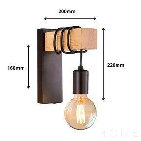 Arandela Industrial Preta Bivolt Para Parede Iluminação