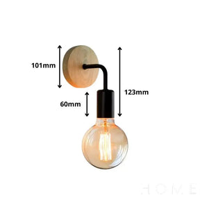 Arandela Industrial Preta Bivolt Para Parede Iluminação