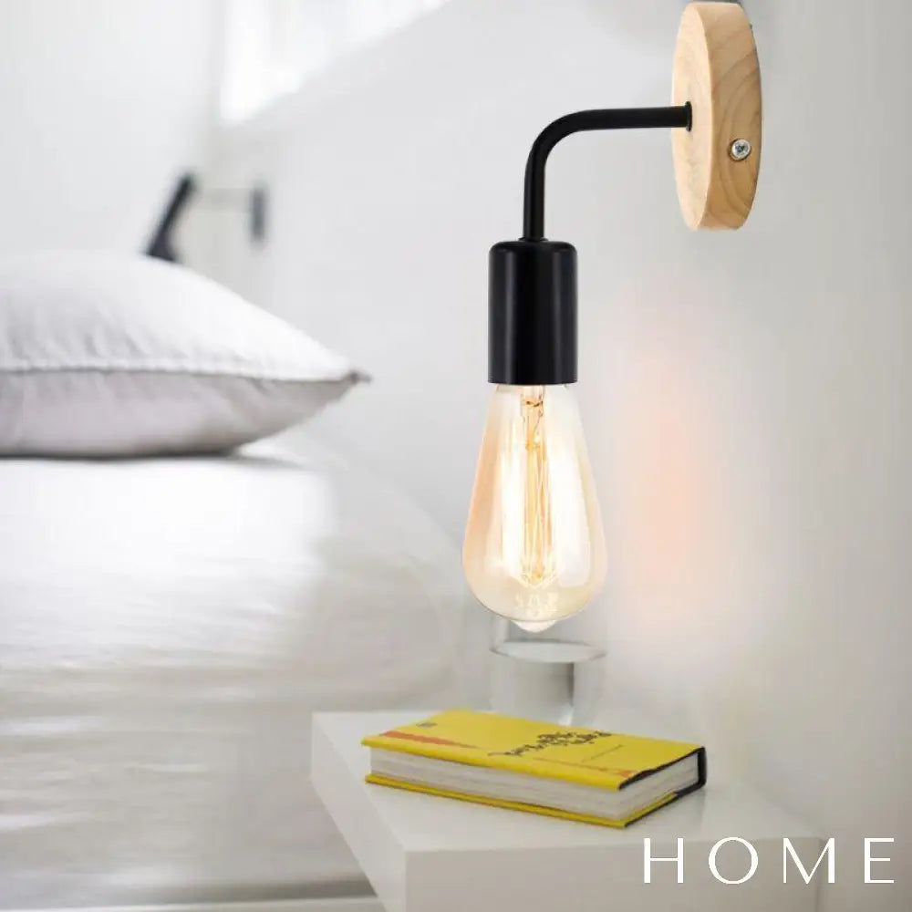 Arandela Industrial Preta Bivolt Para Parede Iluminação