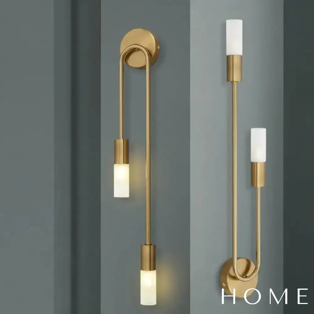 Arandela Led Pendente Dupla Sofisticada Para Parede Iluminação