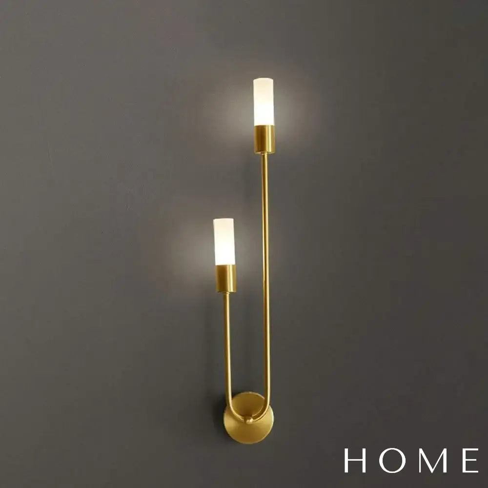 Arandela Led Pendente Dupla Sofisticada Para Parede Iluminação