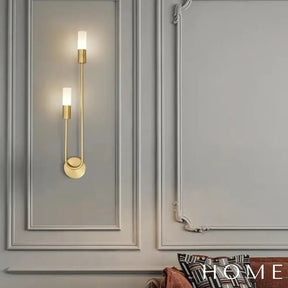 Arandela Led Pendente Dupla Sofisticada Para Parede Iluminação