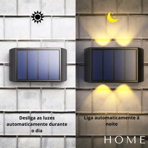 Arandela de Parede Área Externa de Led Solar