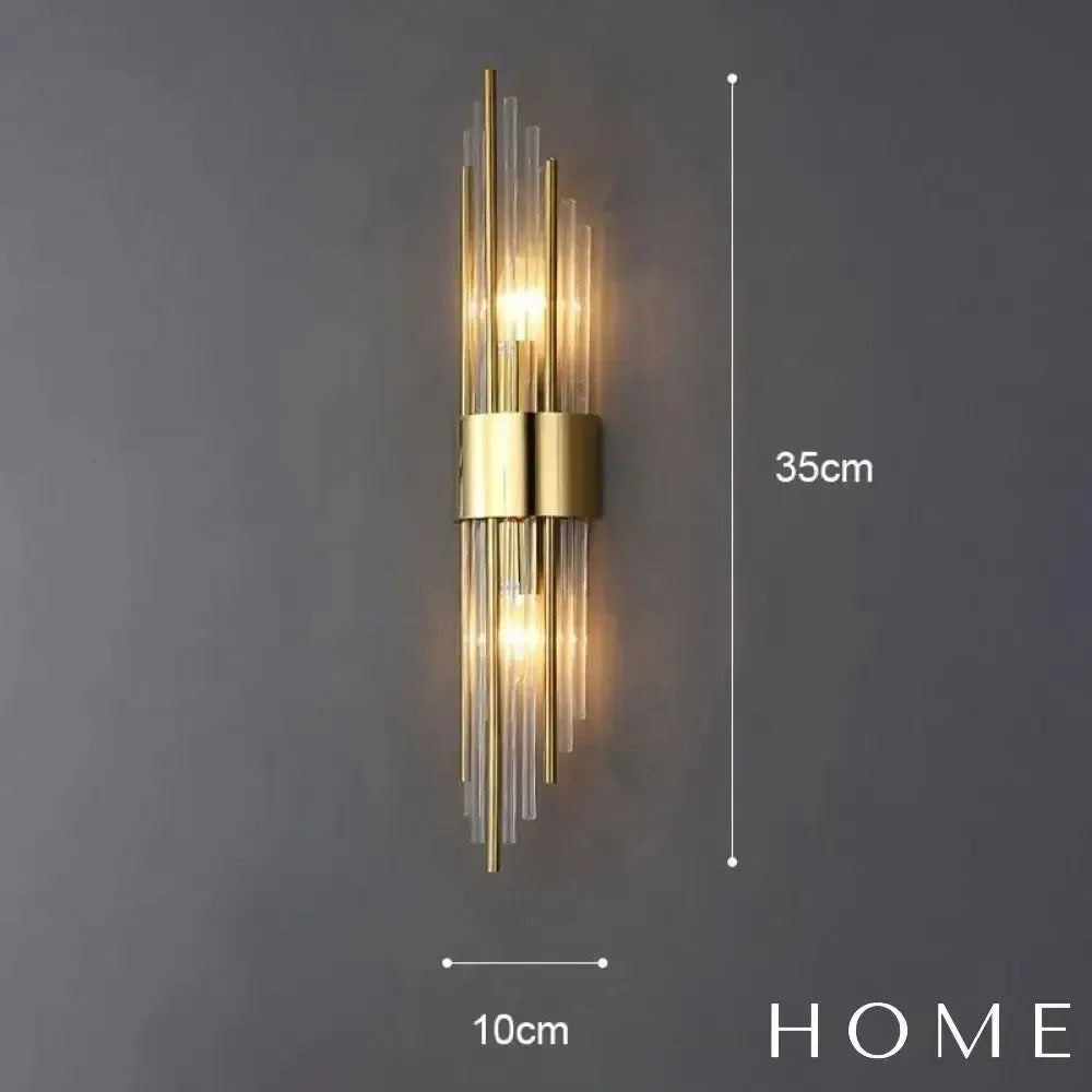 Arandela Spartan Metal e Vidro Parede - homedecor