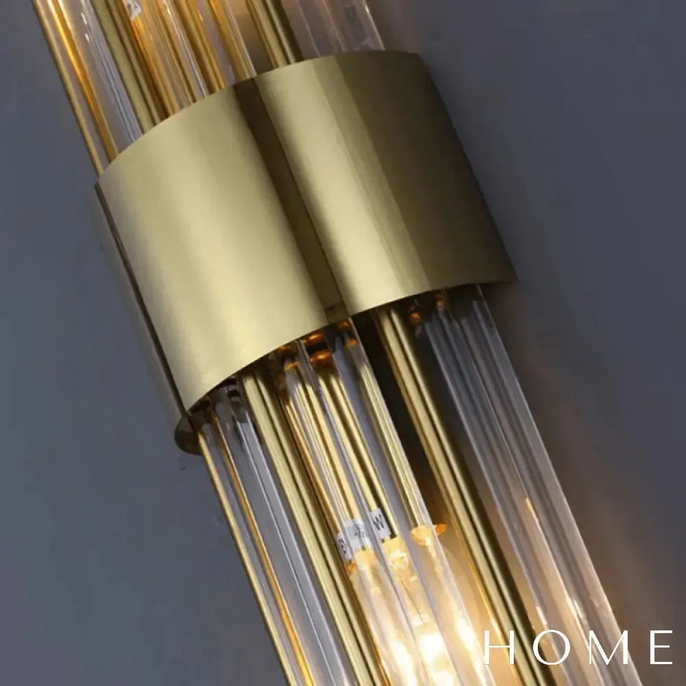 Arandela Spartan Metal e Vidro Parede - homedecor