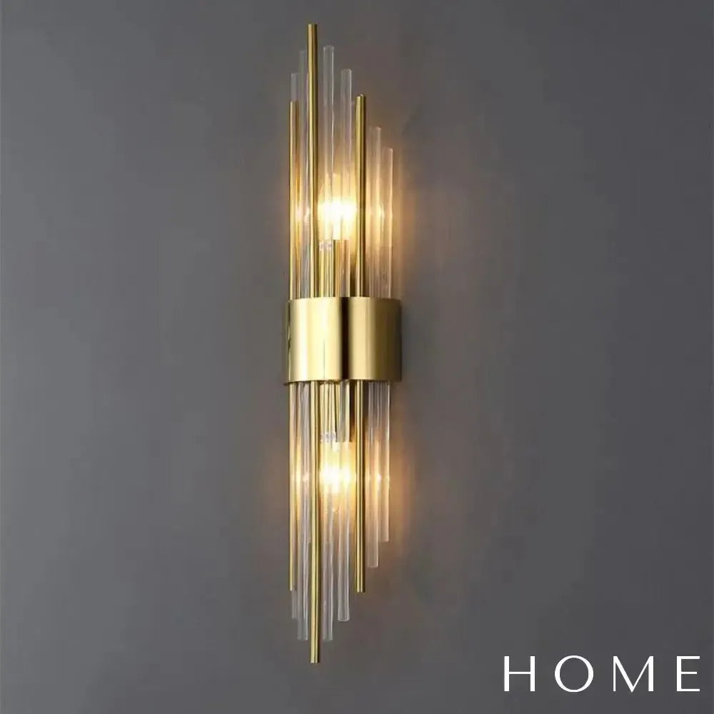 Arandela Spartan Metal e Vidro Parede - homedecor