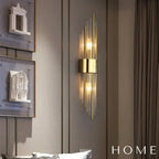 Arandela Spartan Metal e Vidro Parede - homedecor