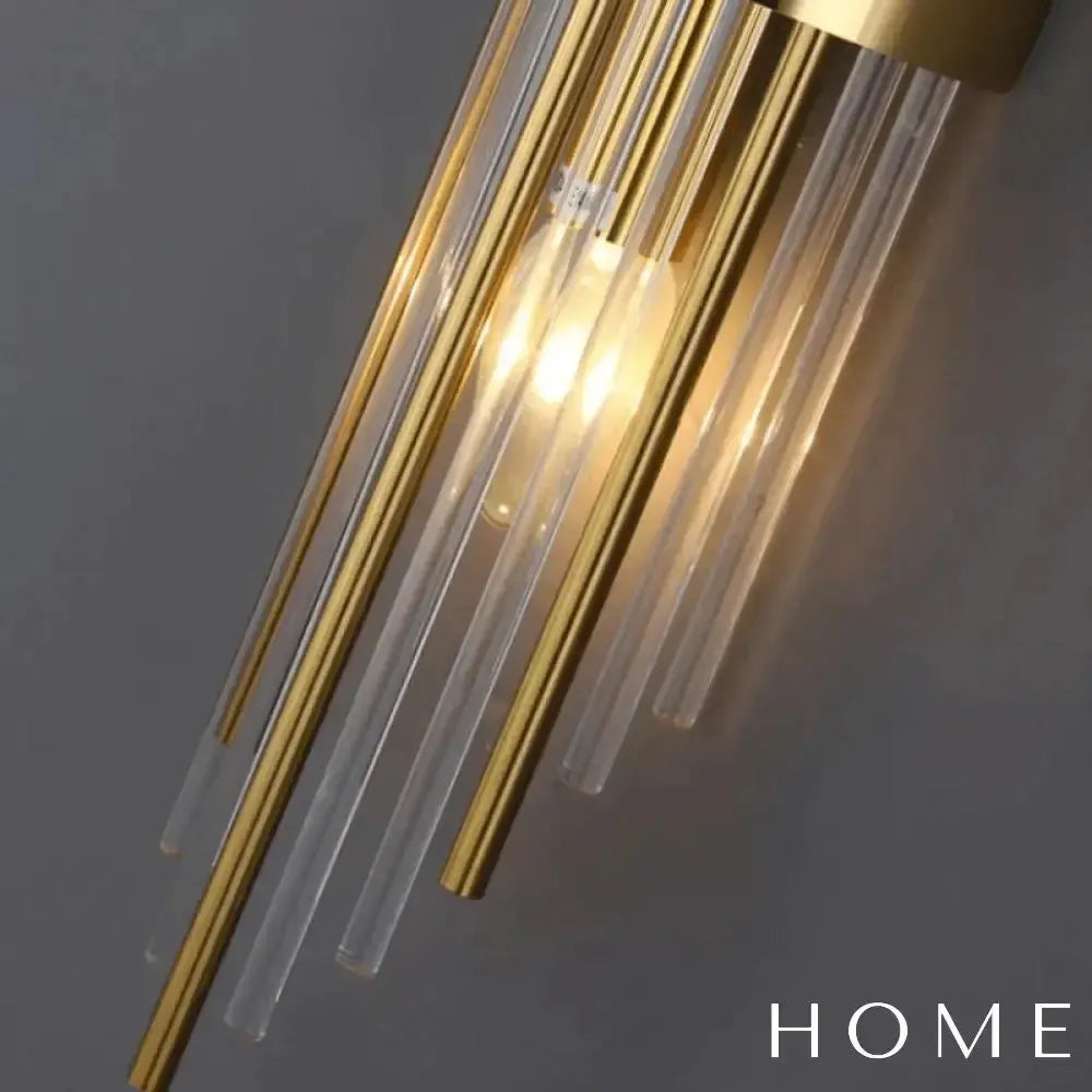 Arandela Spartan Metal e Vidro Parede - homedecor