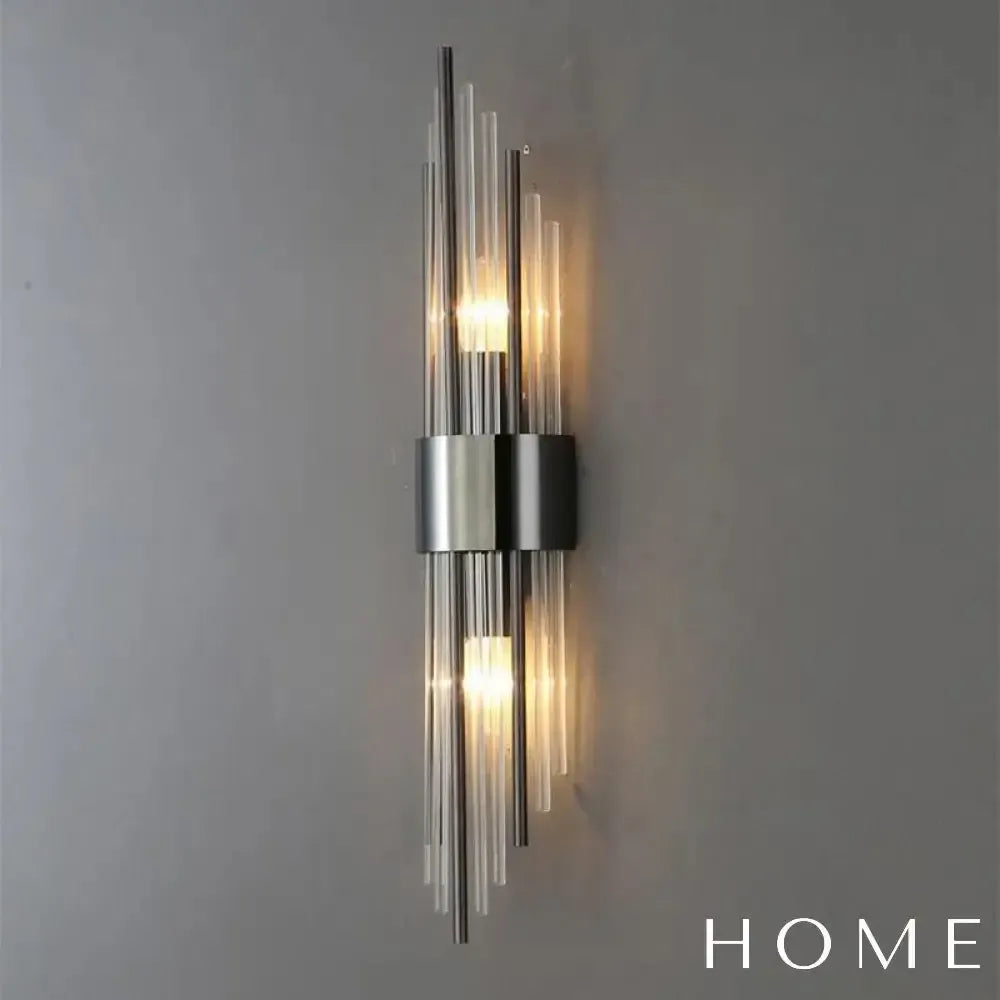 Arandela Spartan Metal e Vidro Parede - homedecor
