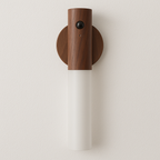 Arandela Recarregável Kava | Sensor de Presença e Madeira