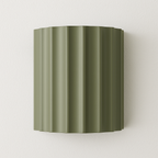 Arandela Funny | Design Canelado em Resina Fosca