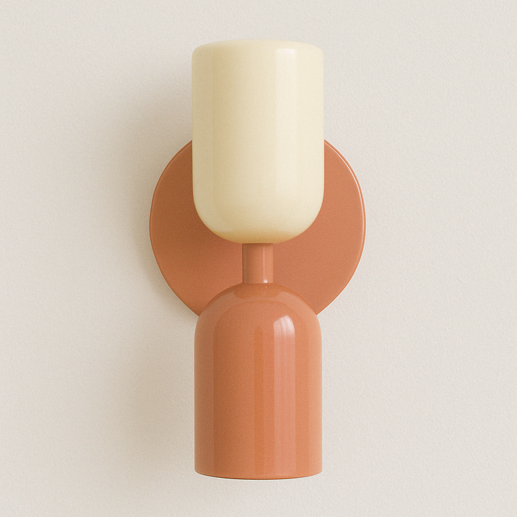 Arandela Dust Retrô Moderna | Design Verde Oliva e Dourado