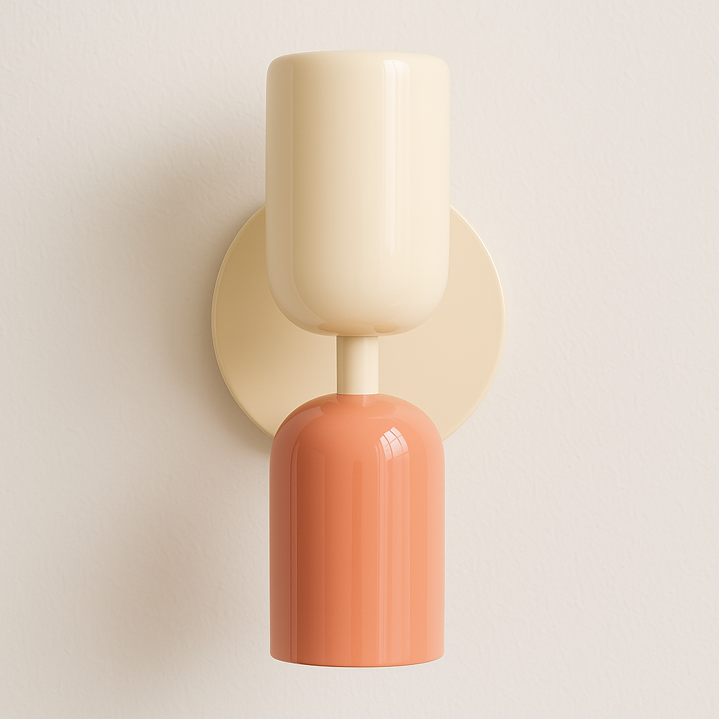 Arandela Dust Retrô Moderna | Design Verde Oliva e Dourado