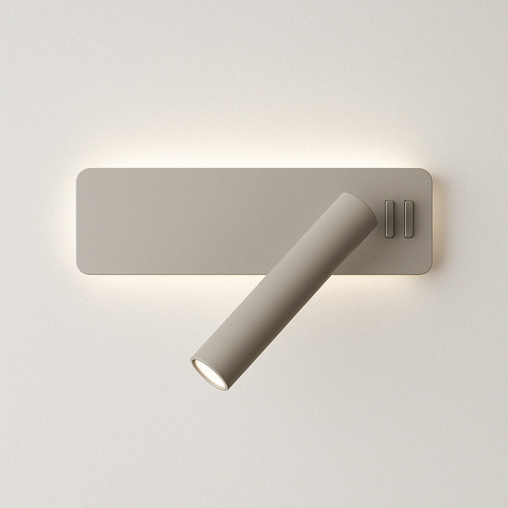 Arandela LED com Dimmer Touch | Spot 360° para Leitura