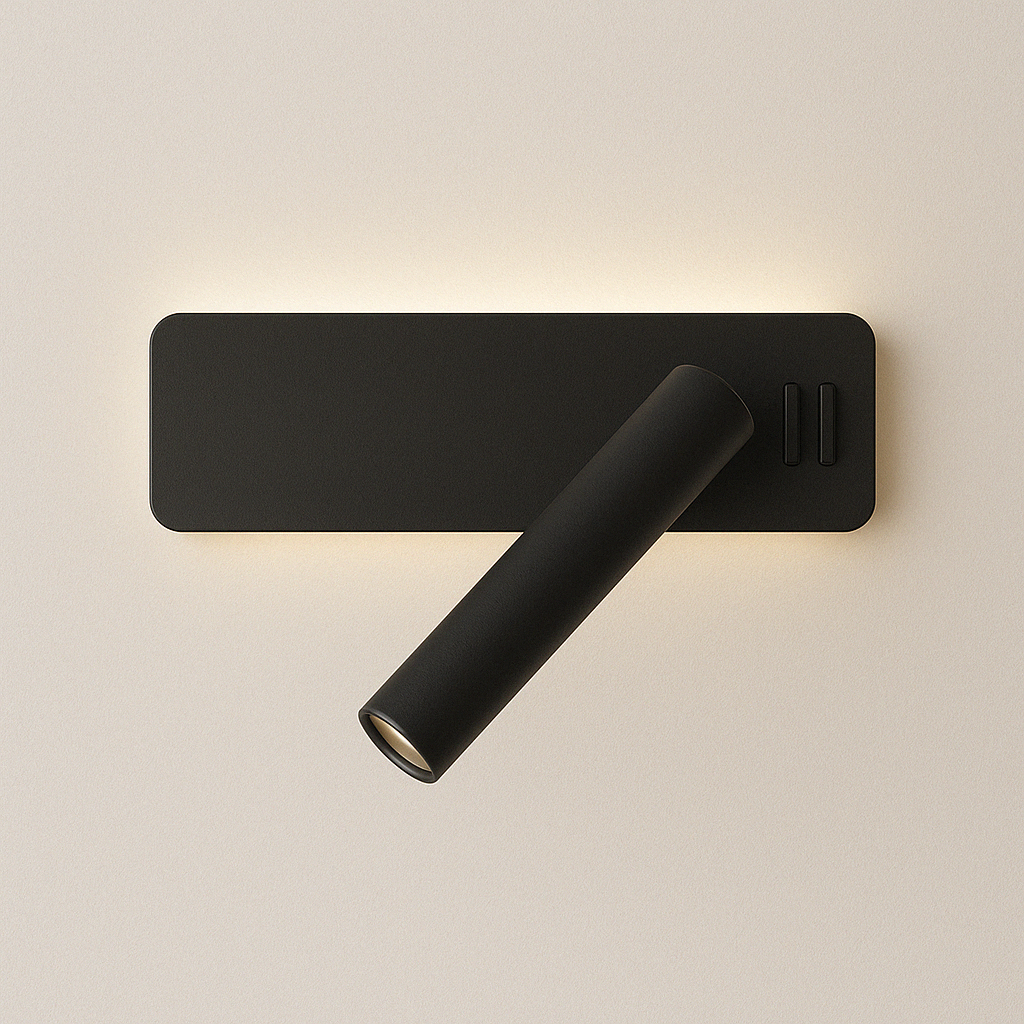 Arandela LED com Dimmer Touch | Spot 360° para Leitura