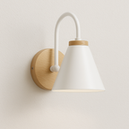 Arandela Bling | Design Escandinavo em Madeira e Metal