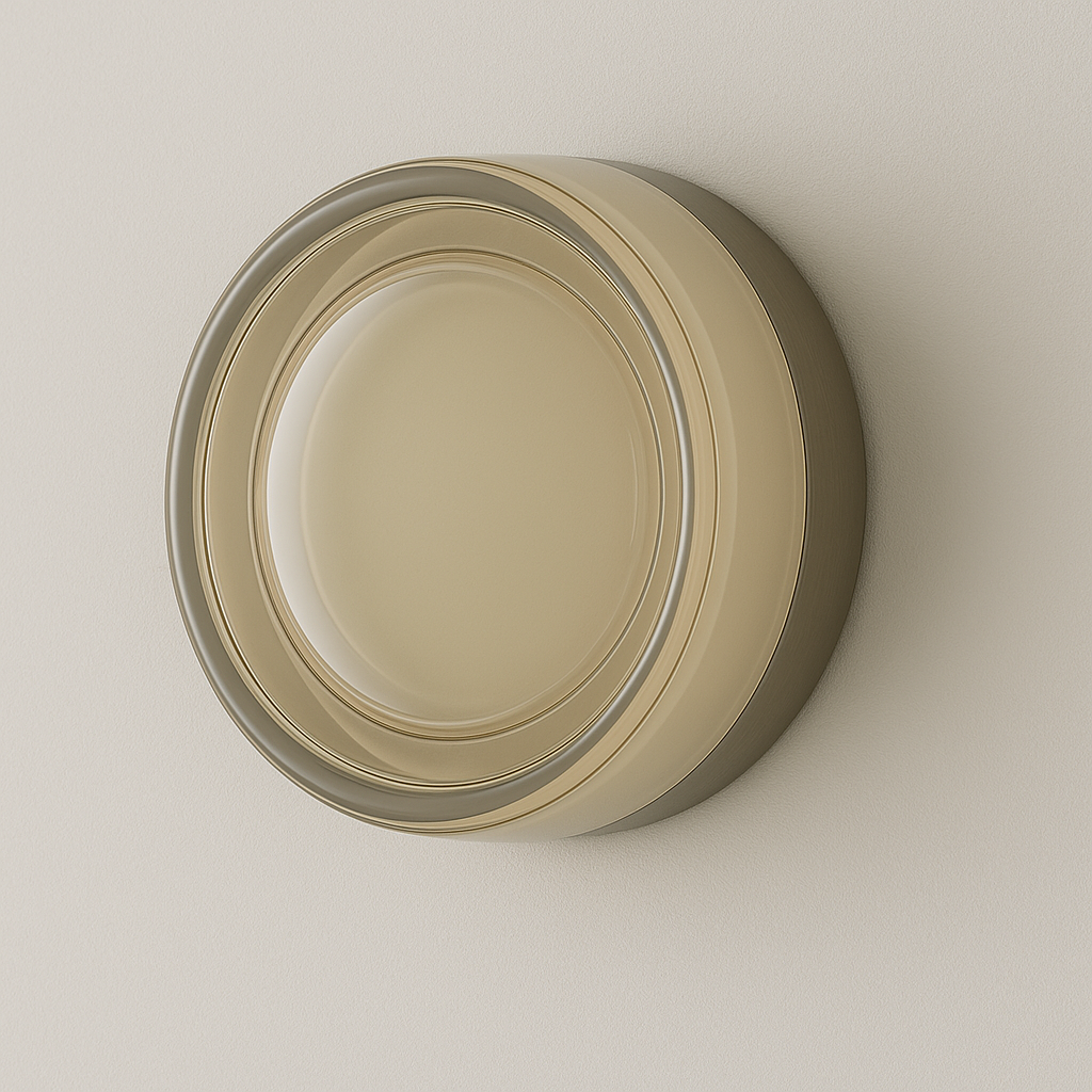 Arandela LED Blaese | Design Circular com Backlight e Vidro