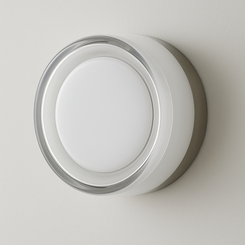 Arandela LED Blaese | Design Circular com Backlight e Vidro