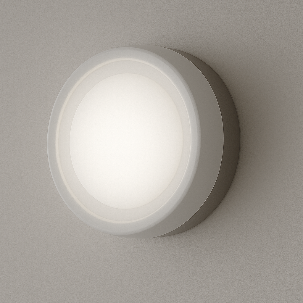 Arandela LED Blaese | Design Circular com Backlight e Vidro