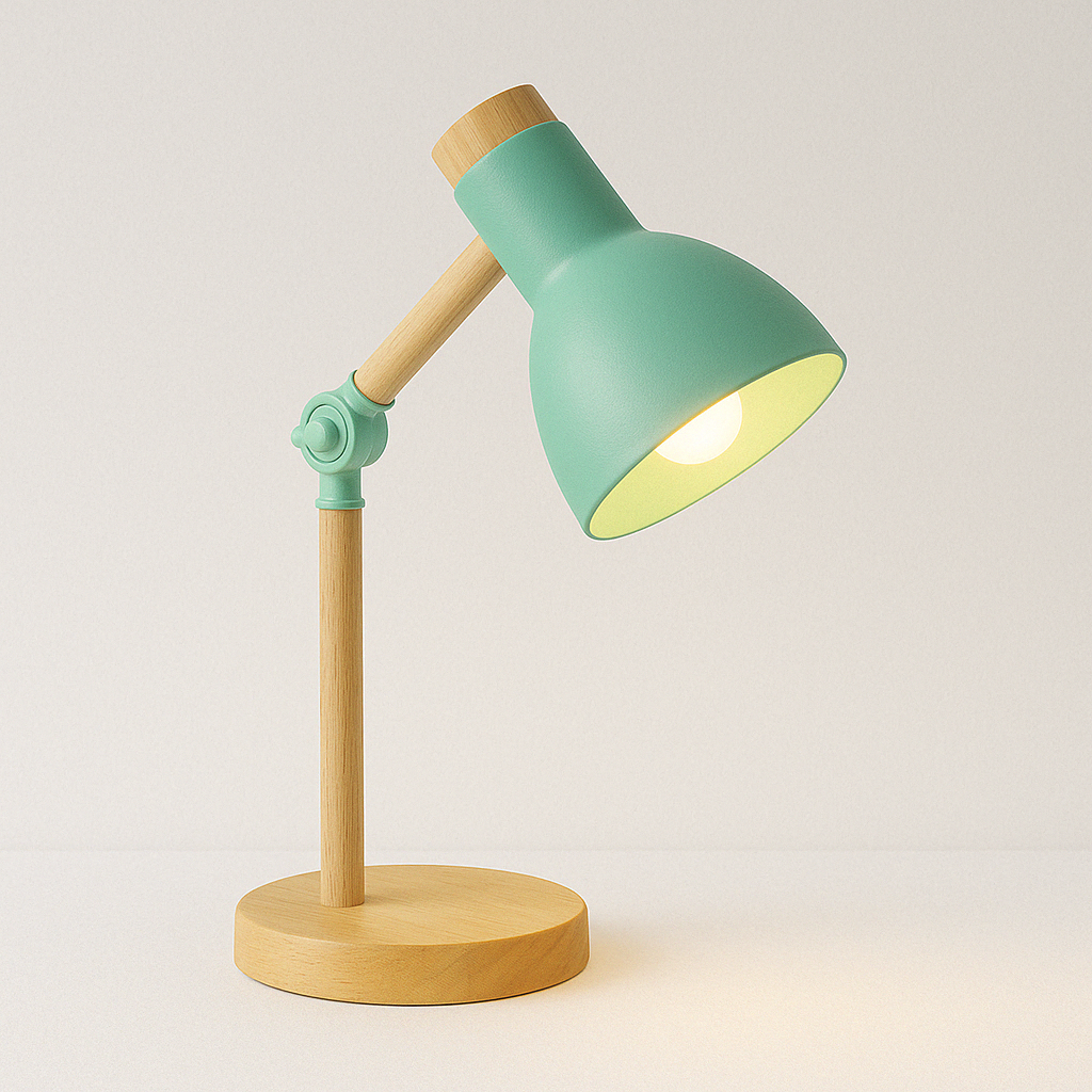 Abajur Articulado Puppy | Design Escandinavo e Madeira