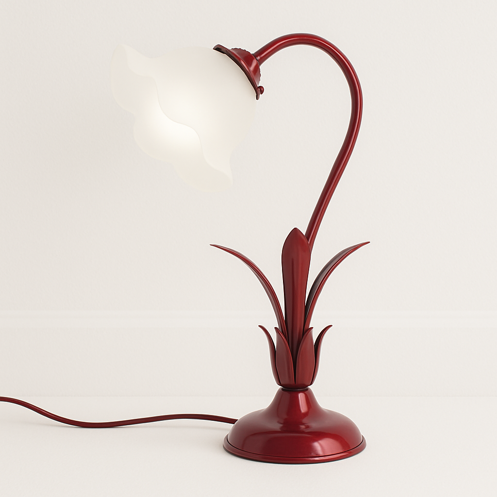 Luminária de Mesa Floral Garden | Design Vintage e Orgânico