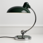 Abajur Articulado Moderno | Braço Cromado e Cúpula Esmaltada