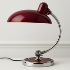 Abajur Articulado Moderno | Braço Cromado e Cúpula Esmaltada