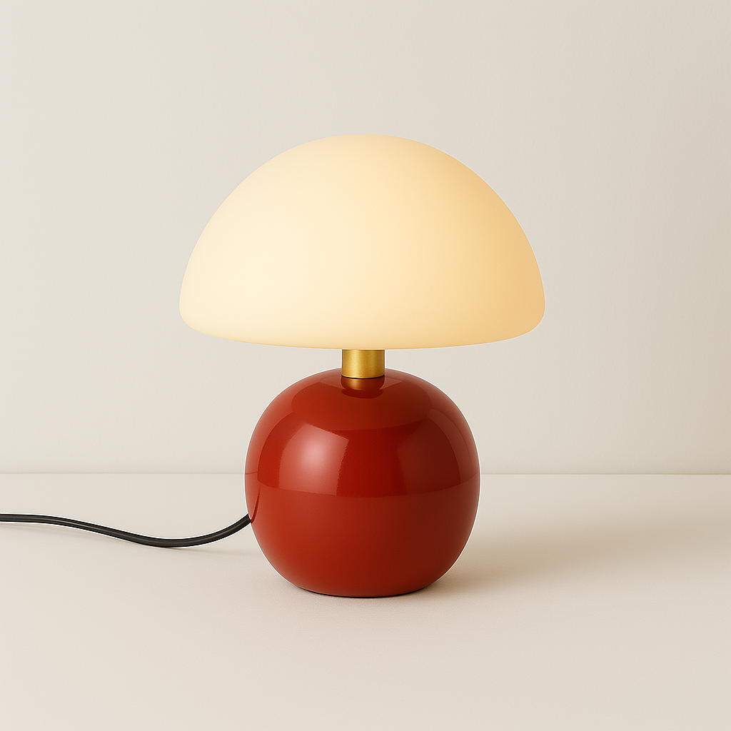 Luminária de Mesa Fazzino Colors | Design Minimalista Cogumelo