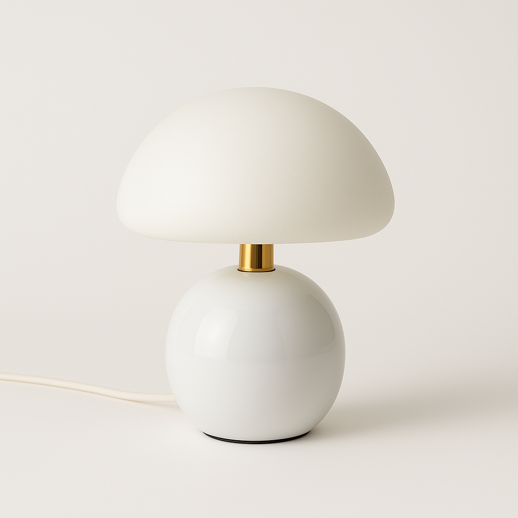 Luminária de Mesa Fazzino Colors | Design Minimalista Cogumelo