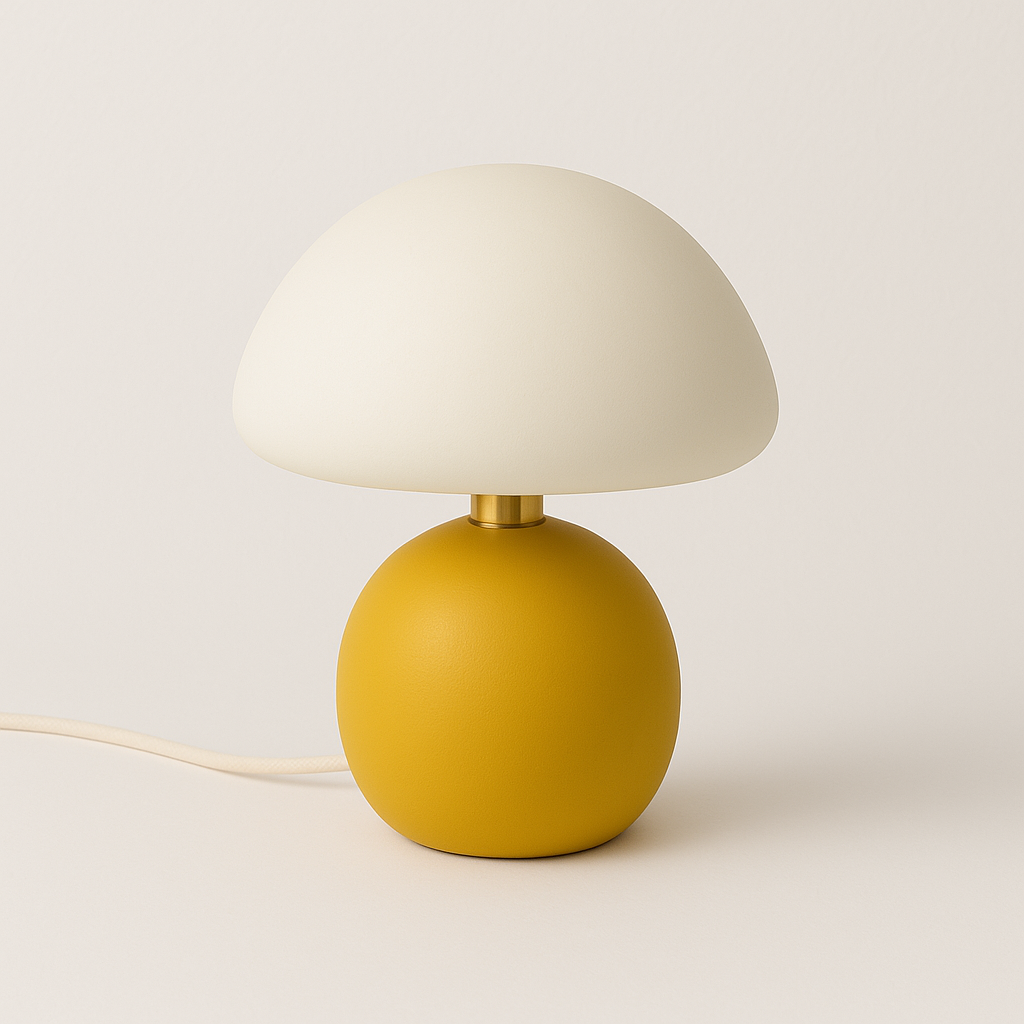 Luminária de Mesa Fazzino Colors | Design Minimalista Cogumelo