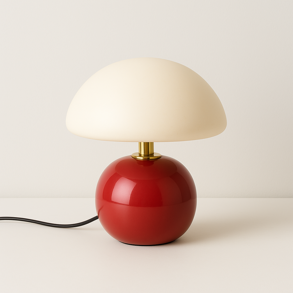 Luminária de Mesa Fazzino Colors | Design Minimalista Cogumelo