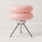 Luminária de Mesa Joulla | Design Vidro Orgânico e LED