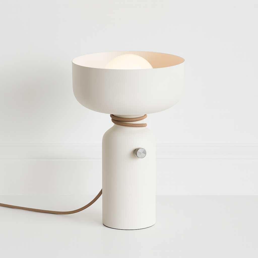 Abajur Moderno Nia | Iluminação Indireta com Dimmer