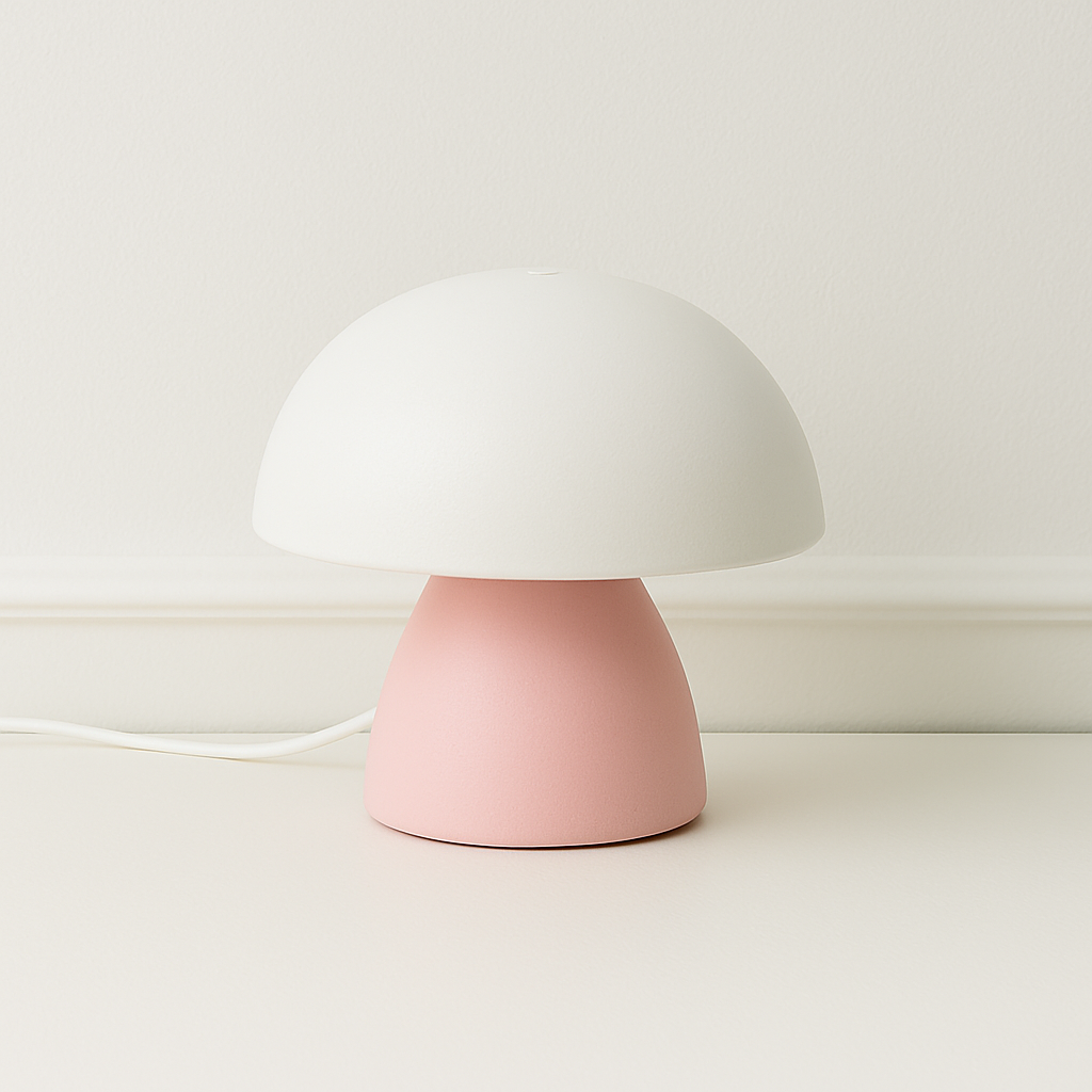 Luminária Cogumelo Portátil Recarregável LED - 3 Cores de Luz