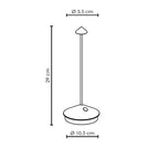 Luminária de Mesa Sem Fio Freedom Light Recarregável - homedecor