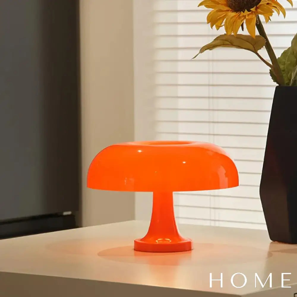 Luminária De Mesa Moderna Com Design Cogumelo Led Iluminação