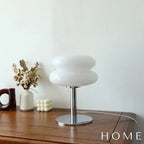 Luminária de Mesa Moderna em Vidro e Inox Crystaline - homedecor