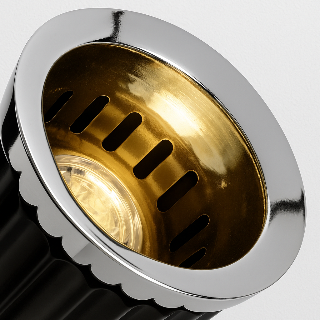 Abajur Italian Taccia | Design Icônico em Vidro e Alumínio