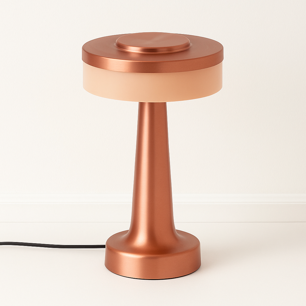 Abajur Moderno Minimalista Cônico | LED Integrado e Design de Luxo