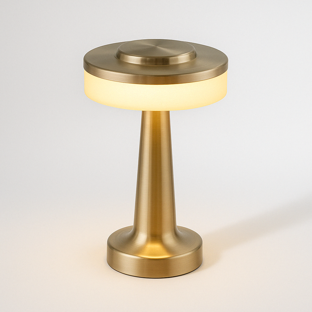 Abajur Moderno Minimalista Cônico | LED Integrado e Design de Luxo