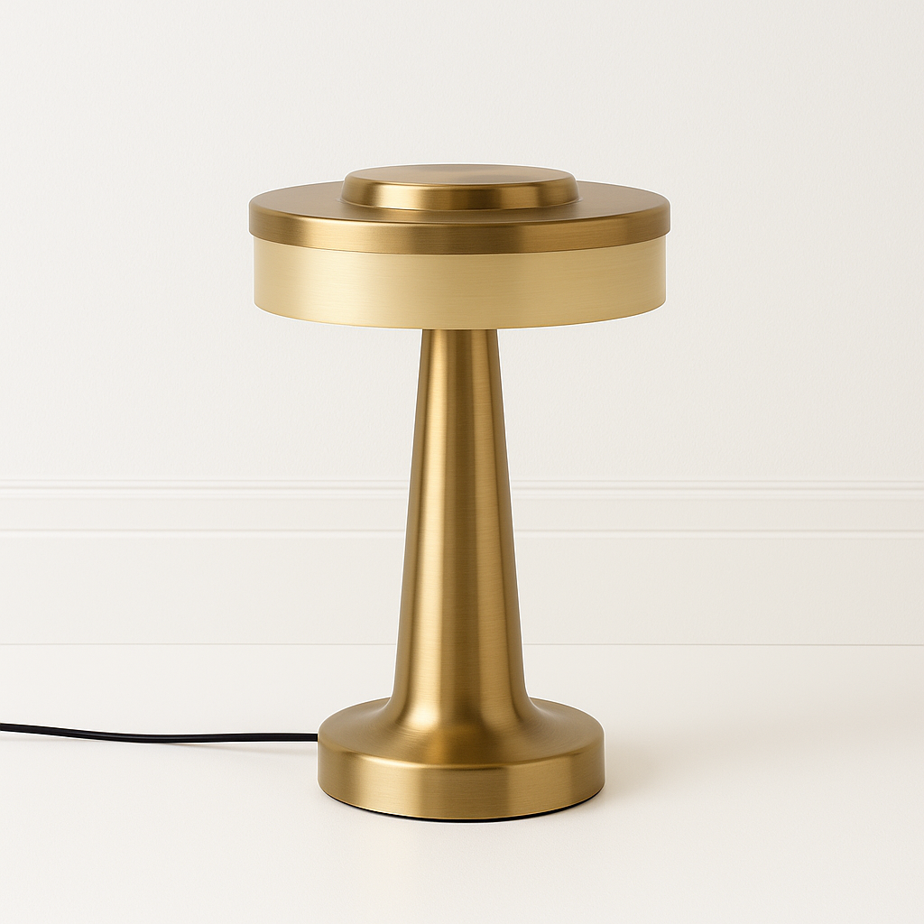 Abajur Moderno Minimalista Cônico | LED Integrado e Design de Luxo