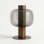 Luminária de Mesa Aura | Design Arquitetônico e Vidro Soprado