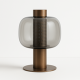 Luminária de Mesa Aura | Design Arquitetônico e Vidro Soprado