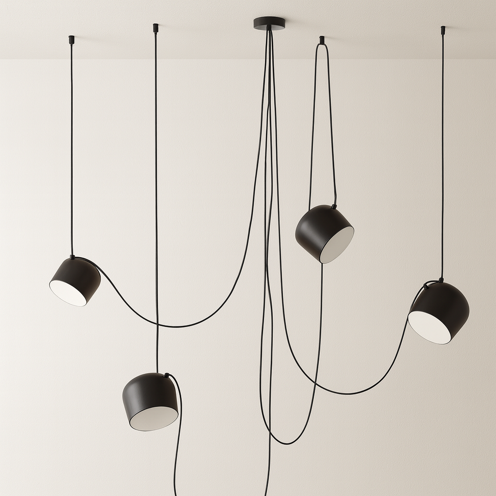 Pendente Aim Fantasy | 1 a 6 Spots Direcionáveis e Cabos 4m