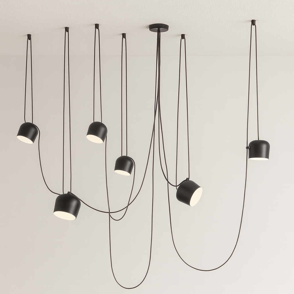 Pendente Aim Fantasy | 1 a 6 Spots Direcionáveis e Cabos 4m