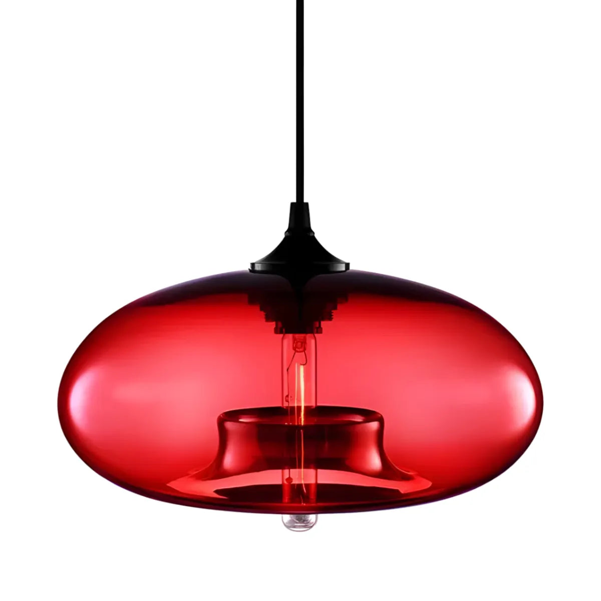Luminária Pendente Moderna Minimalista Metal Vidro Scoop
