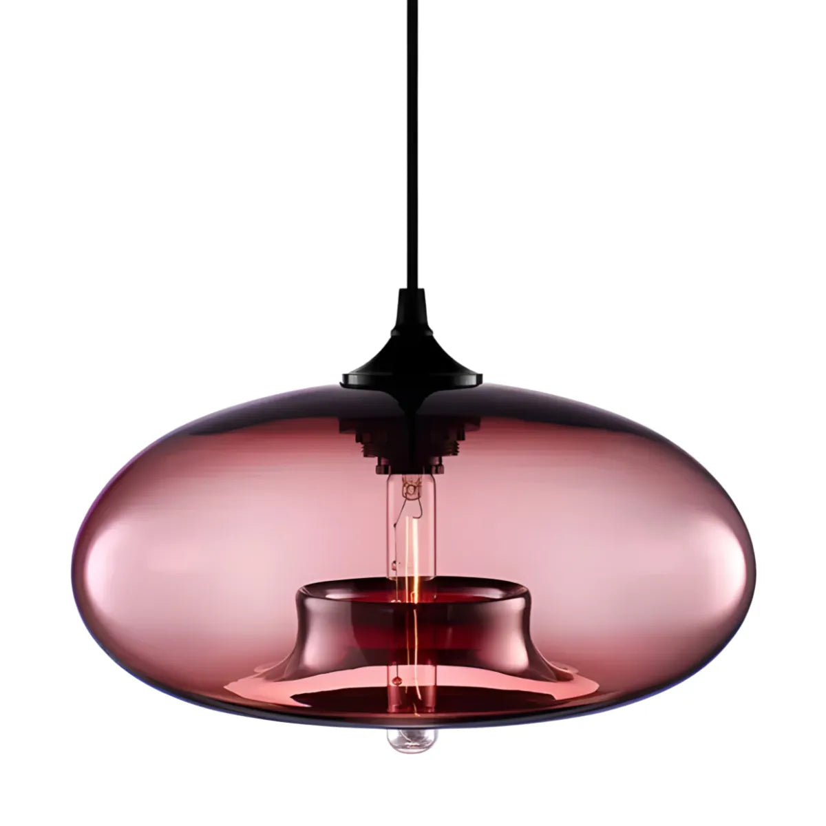 Luminária Pendente Moderna Minimalista Metal Vidro Scoop