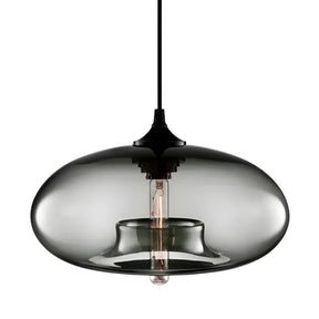Luminária Pendente Moderna Minimalista Metal Vidro Scoop