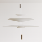 Pendente LED Flamingo Cascata | 4 Camadas Acrílico 68cm