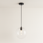 Pendente de Vidro Dream | Esfera Transparente 20cm a 40cm